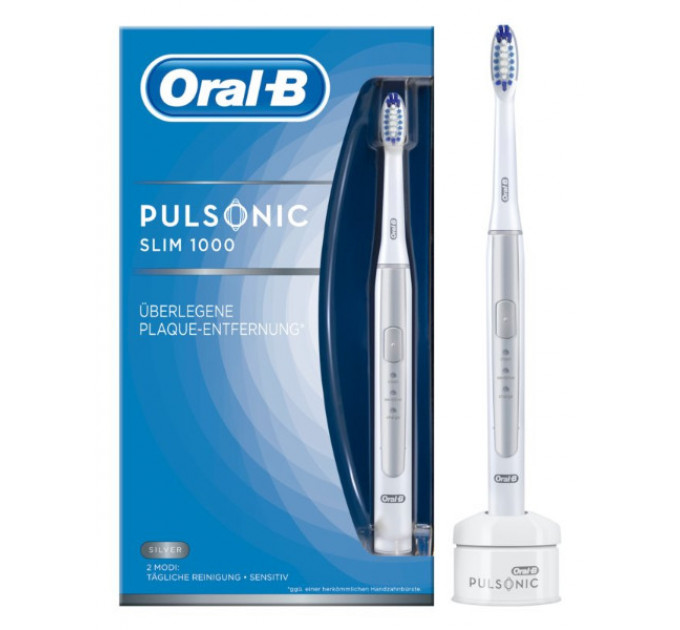 Электрическая зубная щётка Oral B Pulsonic Slim One 1000 Silver